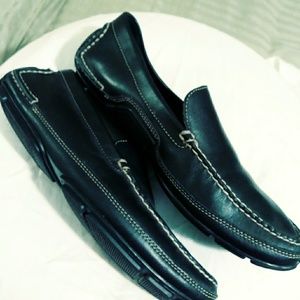 Mens Black Rockport Driving Shoe